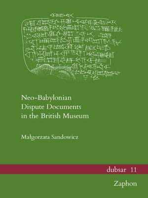 cover image of Neo-Babylonian Dispute Documents in the British Museum